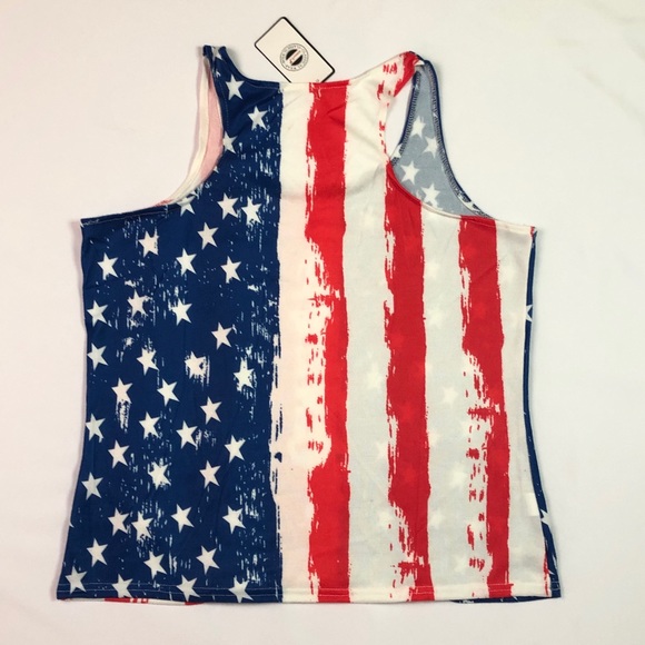 Stars and Stripes Americana/Patriotic Tank Size XL - Picture 2 of 5